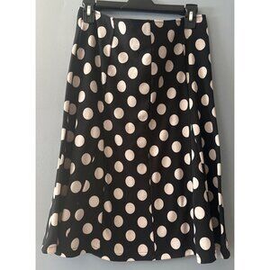 Robbie Bee Polka Dot Skirt Women’s Size 10 Academia Coquette Romantic Chic